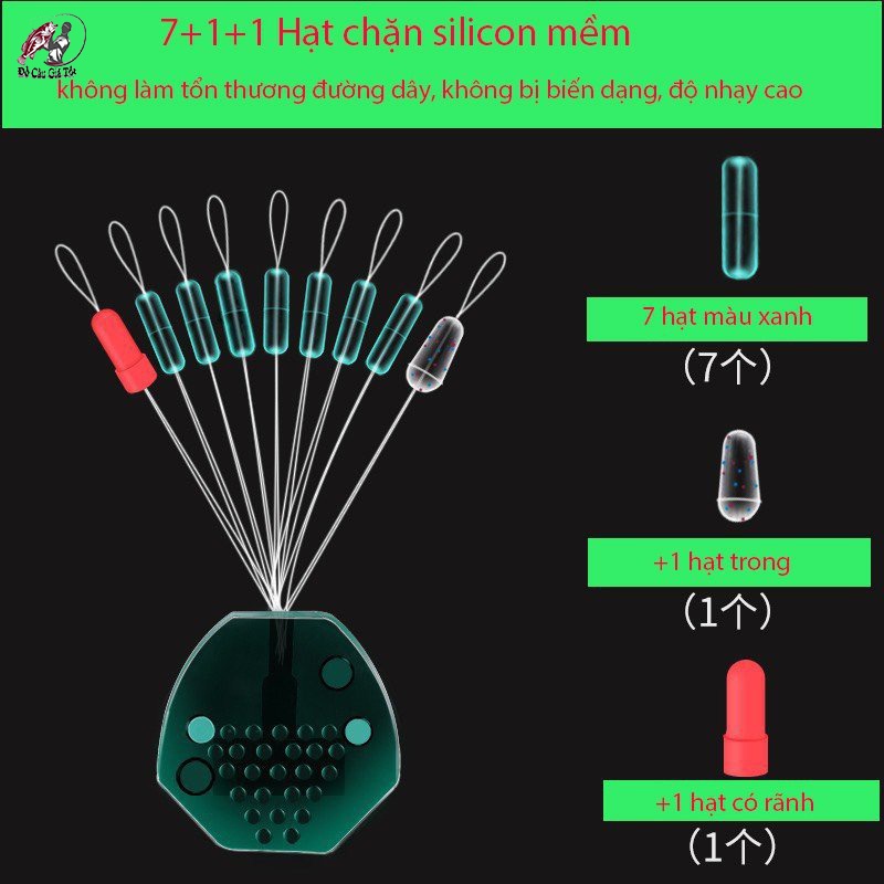 Hạt Chặn Phao Silicon, Phụ Kiện Câu Đài Cao Cấp