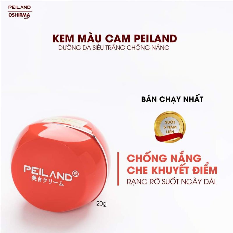 Kem Peiland màu cam dưỡng da chống nắng 20g