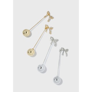 [THANH LÝ] BÔNG TAI SHOP MISS A Bow & Ball Drop Earrings