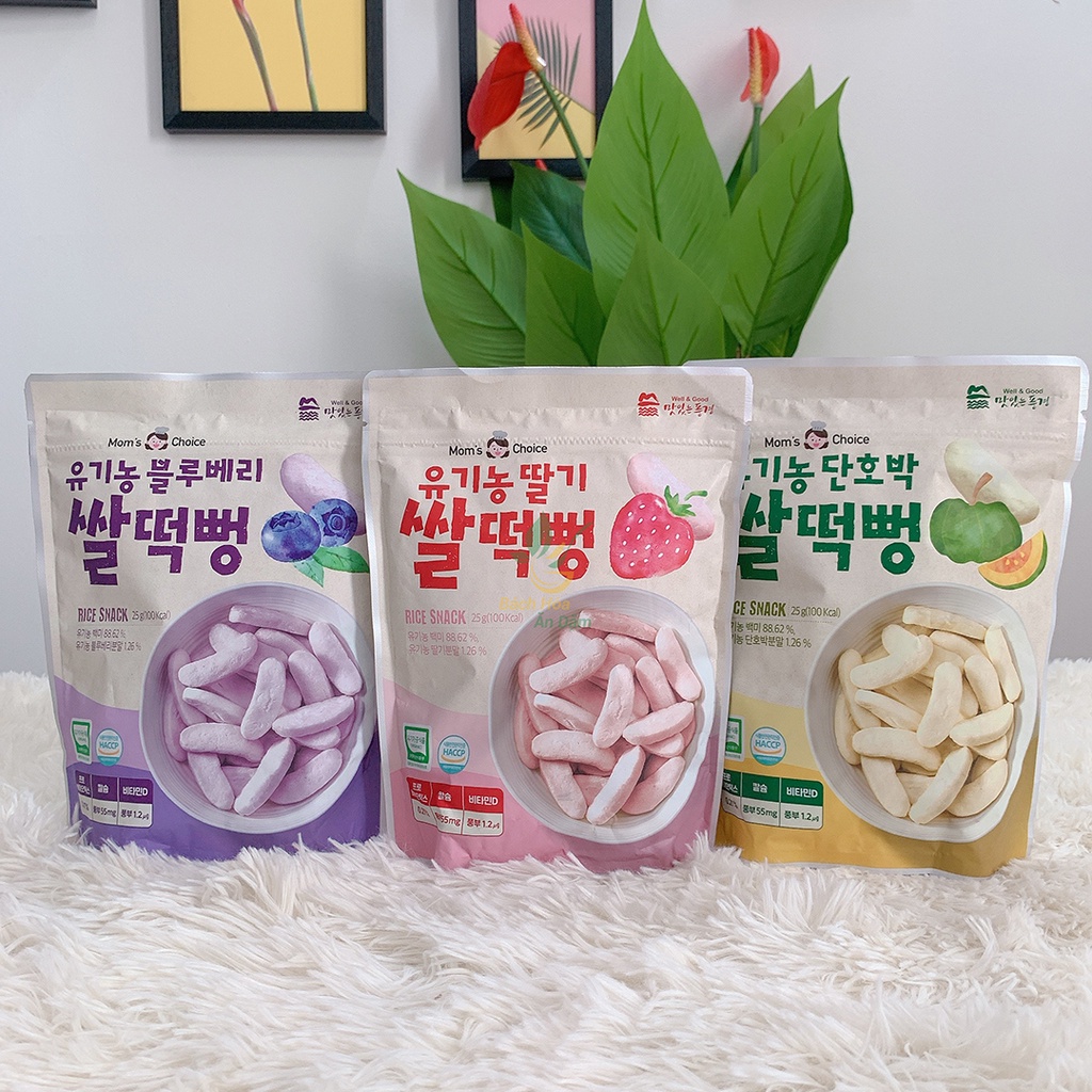 Bánh gạo hữu cơ Mom's Choice Hàn quốc  cho bé từ 6 tháng