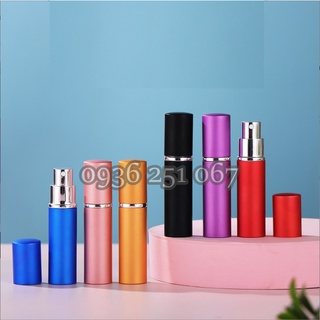 Chai chiết nước hoa TRÒN nhôm dạng xịt 5ml - chai thủy tinh, lọ chiết nước hoa, ống chiết nước hoa.