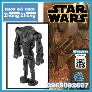 Đồ chơi Xếp hình Star Wars Bộ 4 con Super Battle Droid trong chiến tranh giữa các vì sao Minifigures POGO C014
