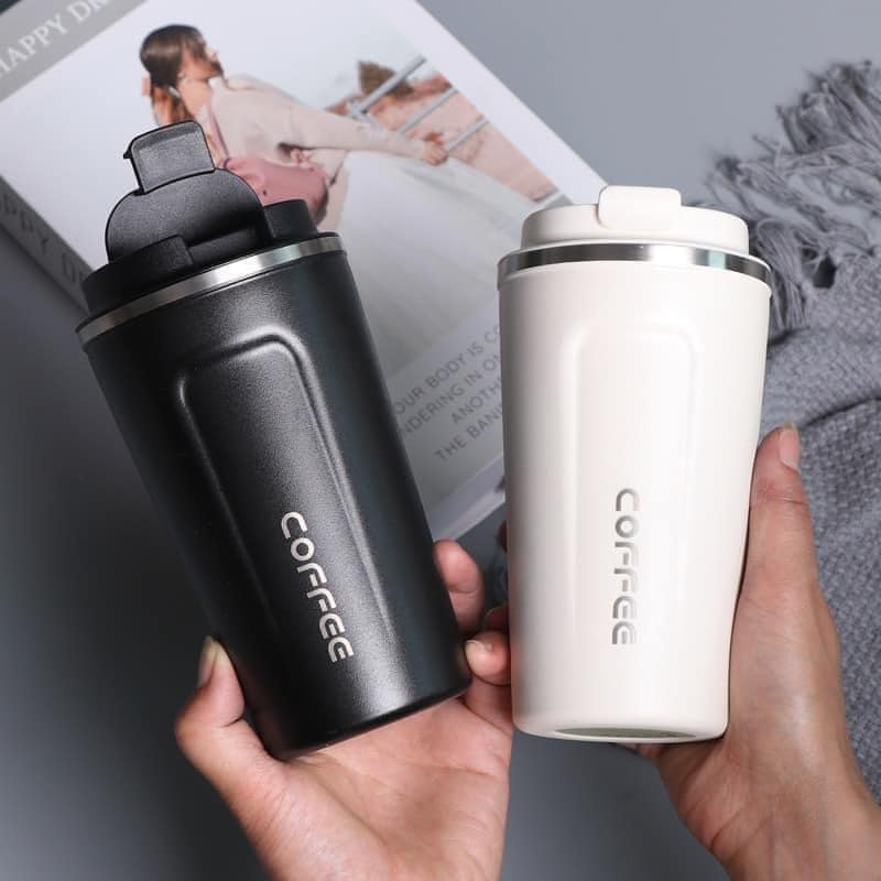 Ly giữ nhiệt cốc giữ nhiệt Coffee Holic cao cấp inox 304 an toàn sức khoẻ từ 6-12 tiếng loại 510 ml