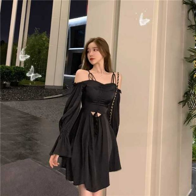 ĐẦM DÂY RÚT QUYẾN RŨ ULZZANG | BigBuy360 - bigbuy360.vn