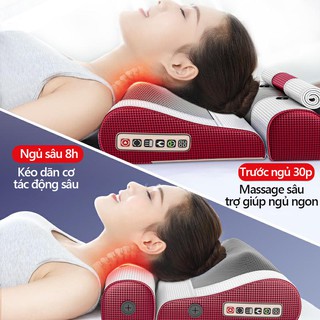 JSK708B Gối massage máy mát-xa cổ vai gáy mát xa eo hông  massage đchức năng xoa bóp thư giãn màu