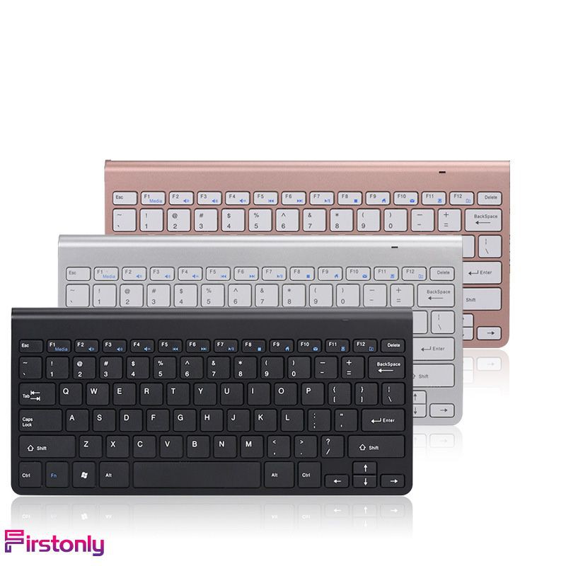 (Hàng Mới Về) Set Bàn Phím + Chuột Không Dây Mini Chống Nước 2.4g Cho Mac Apple Pc