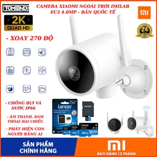 Camera wifi ip Xiaomi ngoài trời Imilab EC3 , FULLHD 2K - 4.0MP , cảnh bảo chuyển động , đàm thoại 2 chiều , xoay 270 độ