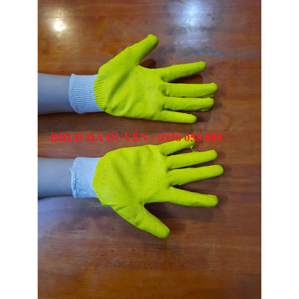 GĂNG TAY PHỦ CAO SU, hàng xuất Hàn -GIÁ 7.000/ ĐÔI