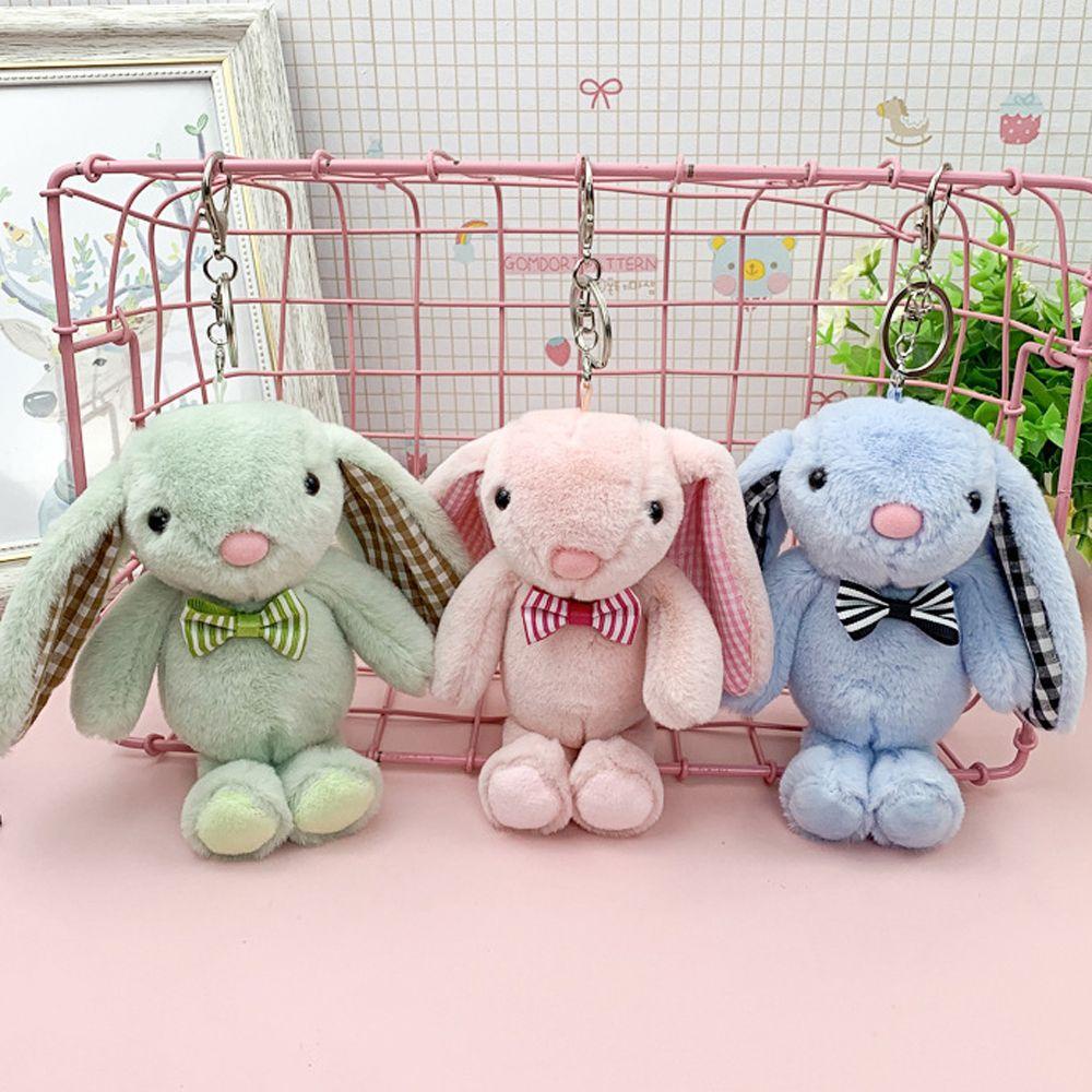 Móc Khóa Hình Thỏ Nhồi Bông Dễ Thương