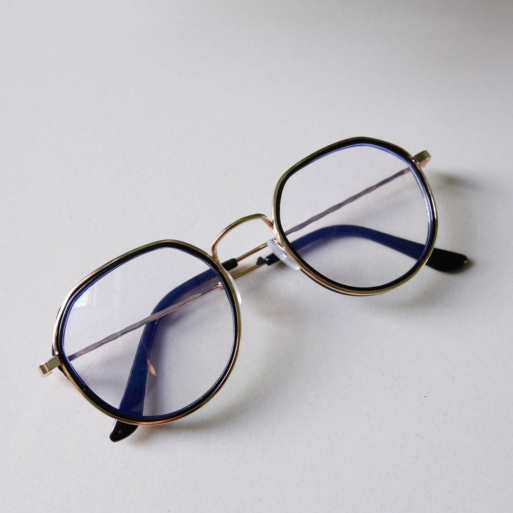 Gọng kính kim loại mắt tròn nam nữ phù hợp mặt nhỏ càng kính nhẹ nhàng màu sắc thời trang ONESTORE