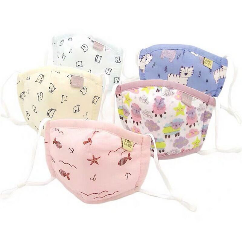 Khẩu trang xô 4 lớp kháng khuẩn túi zip cho bé mẫu mới