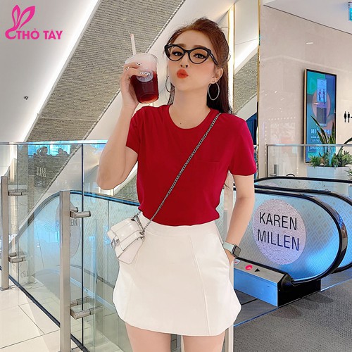 Áo thun nữ cổ tròn có túi - THỎ TÂY | BigBuy360 - bigbuy360.vn