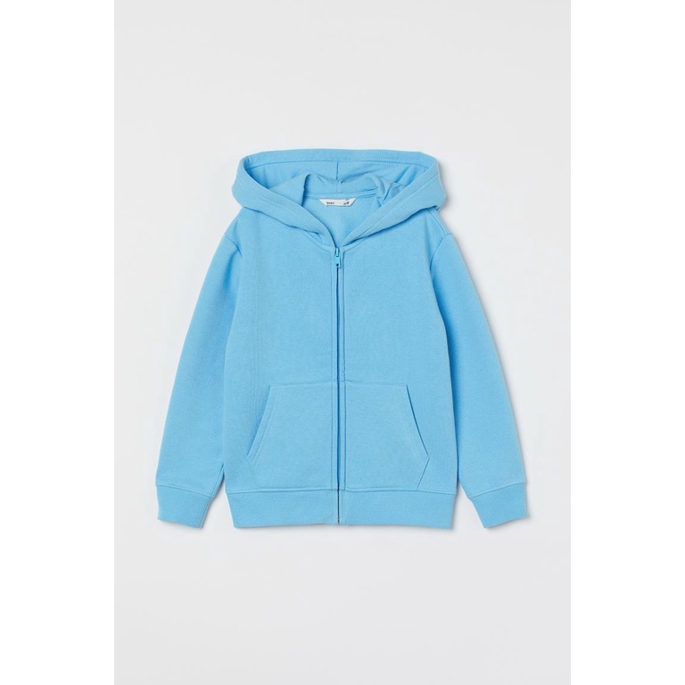 Áo nỉ hoodie xanh bé trai HM Auth Size8-10y