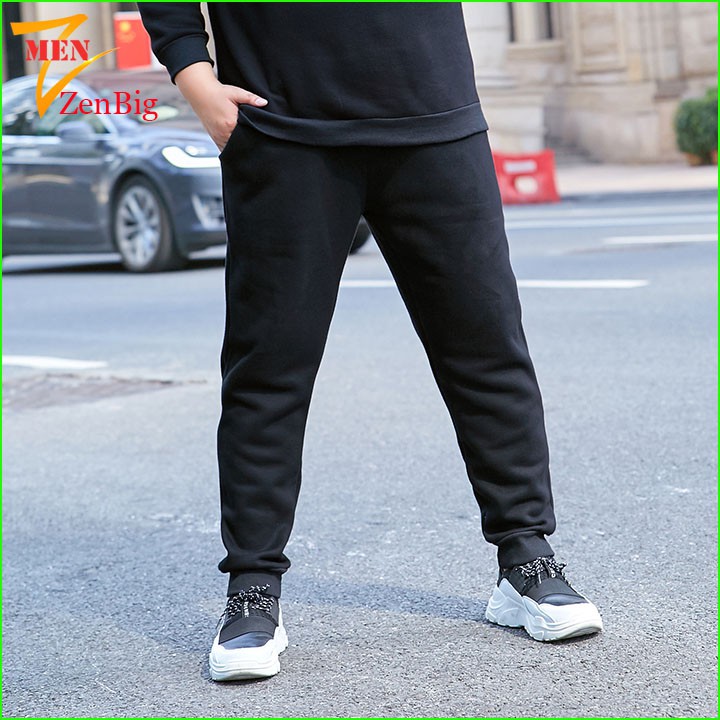 Quần thể thao nam, quần nỉ nam big size dành cho người mập, béo từ 80-130kg