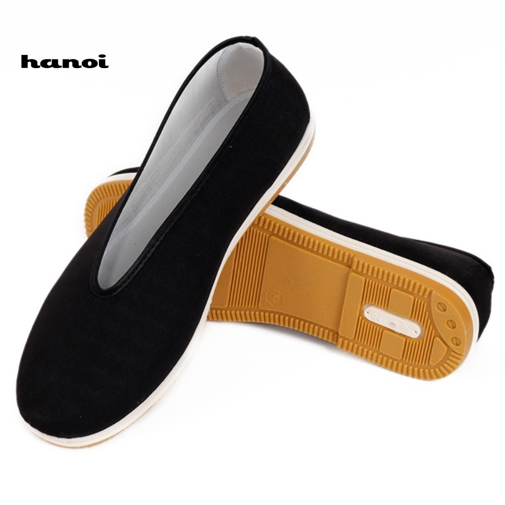 Giày Kung Fu Truyền Thống Trung Hoa Cotton Thái Cực Quyền Bắc Kinh Cổ Điển Cho Nam
