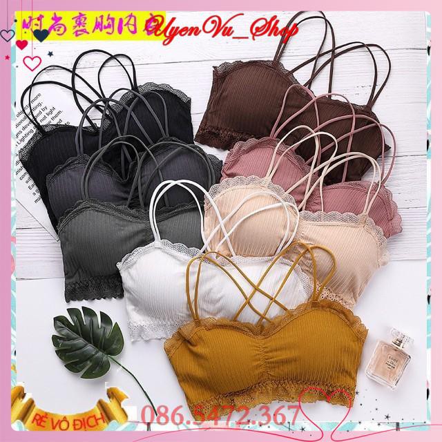 Áo Bra Dây Chéo Sau mút dày 2p [Siêu Sale
