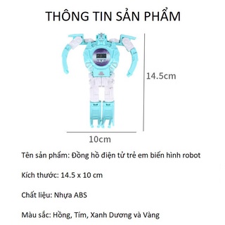 Đồng Hồ Điện Tử Trẻ Em Biến Hình Robot siêu ngầu , Mẫu mới nhất