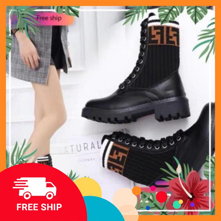 ( HANG NEW ) ( masha19 ) BỐT DA MIX LEN FD