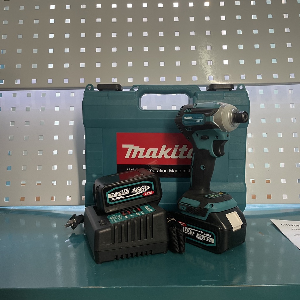 Máy chuyên vít ,khoan pin MAKITAA 199v , động cơ không chổi than ,Tặng kèm phụ kiện