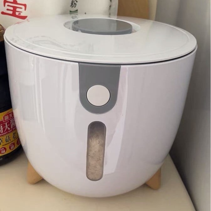 THÙNG GẠO CHỐNG ẨM 12 KG HÌNH TRỤ TIỆN LỢI. | BigBuy360 - bigbuy360.vn