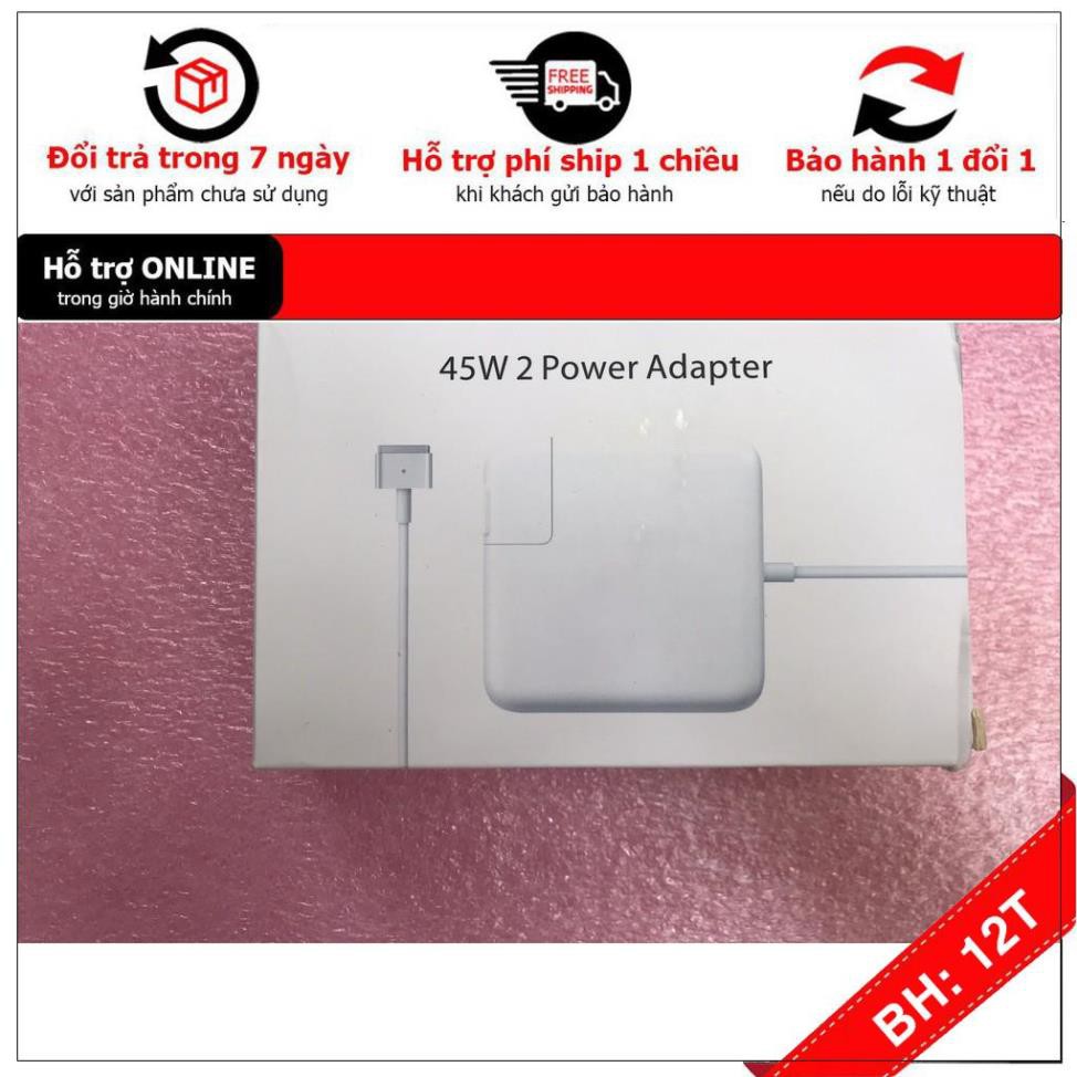 [BH12TH] ⚡️[Sạc zin] Sạc Macbook 14.85V 3.05A 45W Magsafe2