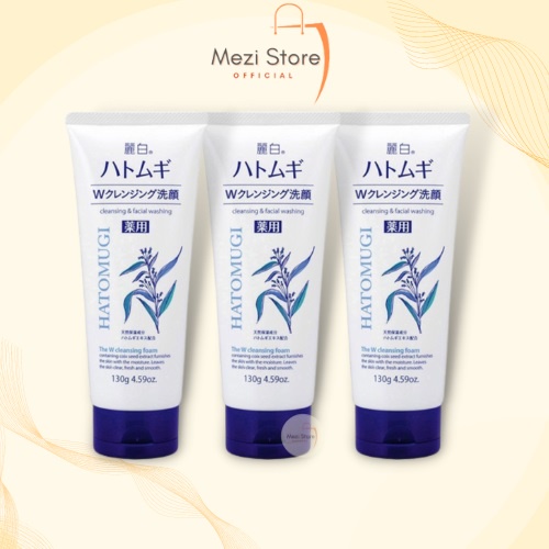 Sữa Rửa Mặt Hatomugi Naturie Cleansing Foam Hạt Ý Dĩ Nhật Bản Làm Trắng Da 130g - MEZI STORE