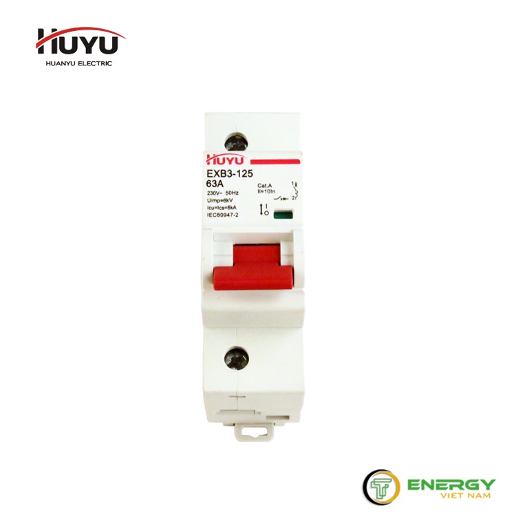 Áp Tô Mát HUYU AC DZ47N-63 1P C6A