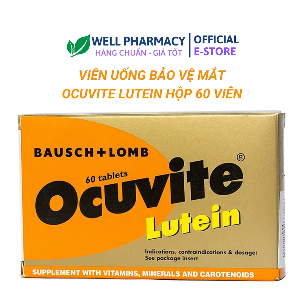 VIÊN UỐNG OCUVITE LUTEIN- BẢO VÊ ĐÔI MẮT KHOẺ hộp60 viên