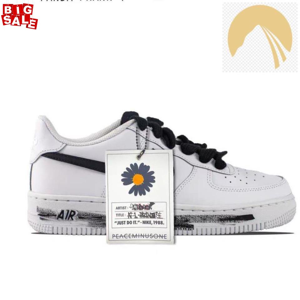 Giày Nam Nữ Trắng - Giày Nike Air Force 1 AF1 Hoa Cúc Sơn Đế Cổ Thấp Năng Động G07 ' _mi9 : ! * :