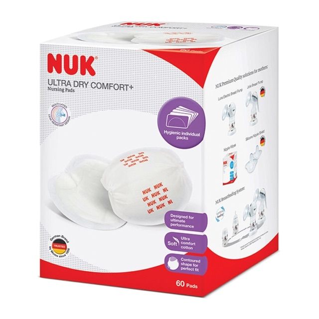 [ Nuk] Lót thấm sữa NUK hộp 60 miếng chính hãng