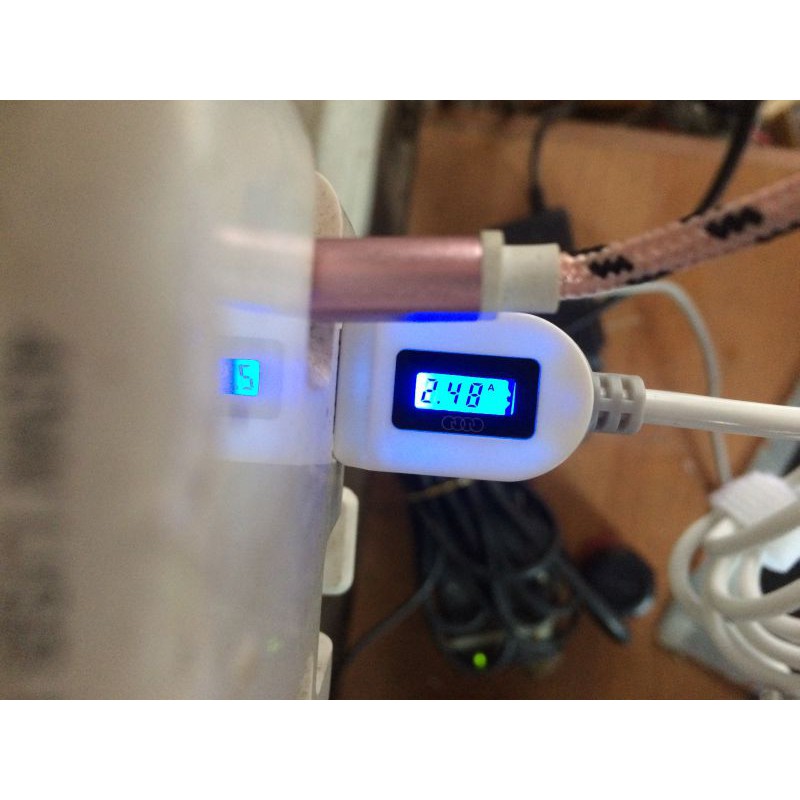 Cáp sạc micro USB báo dòng sạc, điện áp