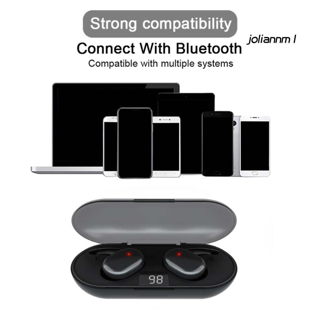 Tai Nghe Bluetooth 5.0 Chống Ồn Jm Q2 Tws Cho Điện Thoại