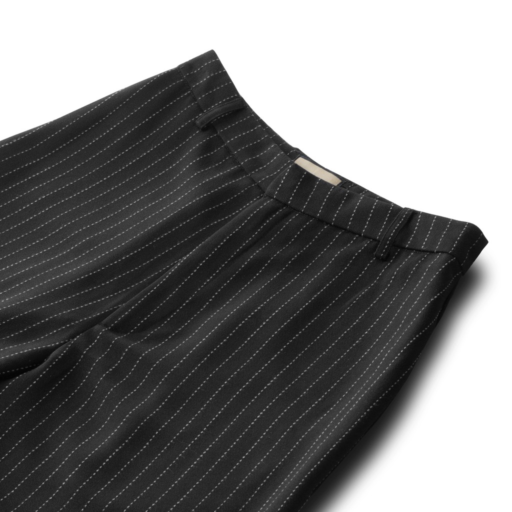 Quần tây nữ ống đứng, chất liệu Cotton cao cấp kẻ sọc đặc biệt, phong cách năng động - Đen | BigBuy360 - bigbuy360.vn