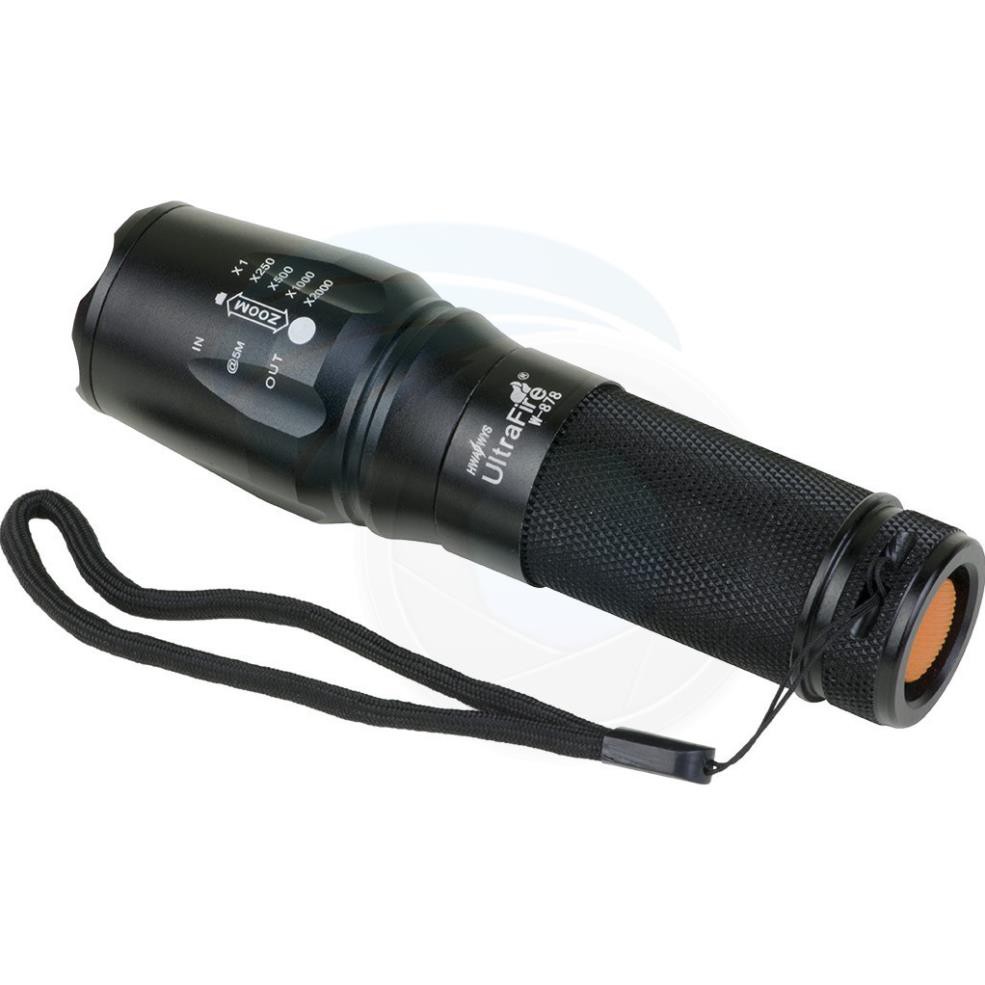 Đèn pin siêu sáng bóng led xml t6 police bin mini cầm tay chống nước tự vệ chuyên dụng