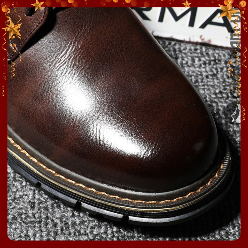 Giày Da Nam - FREESHIP - Giầy Đốc Nam Cổ Ngắn Sang Chảnh GNK21 | BigBuy360 - bigbuy360.vn