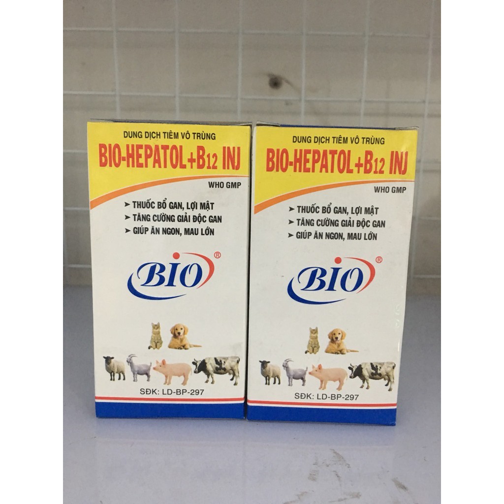 Bio hepatol +B12 (100ml) - chỉ dùng trong thú y