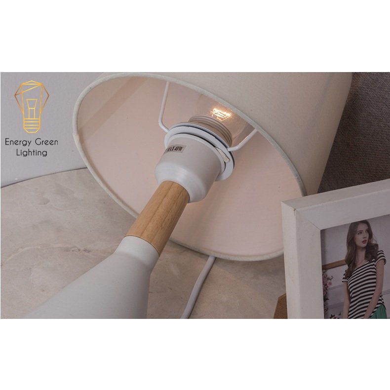 Đèn Ngủ Để Bàn Energy Green Lighting DB-3052 - Kim Loại Cao Cấp - Kiểu Dáng Sang Trọng - Tặng Kèm Bóng Led