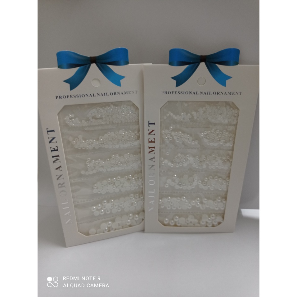 Trân châu gắn móng, trai nửa gắn móng