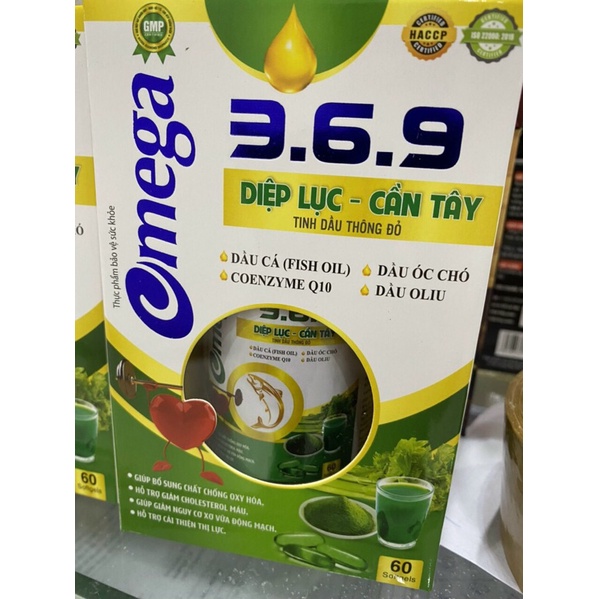 OMEGA 369 Diệp Lục Cần Tây Tinh Dầu Thông Đỏ