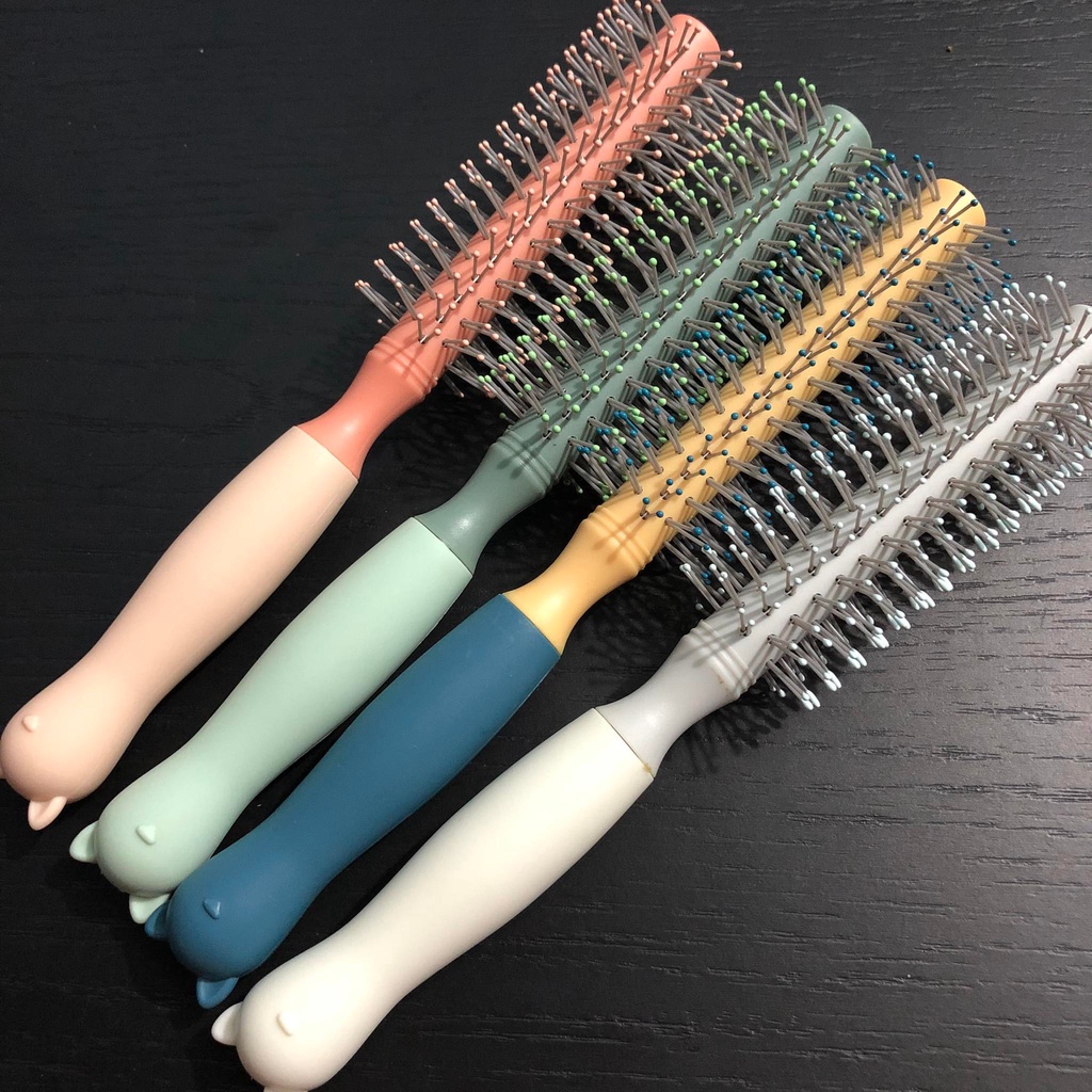 Lược Cuốn Tóc Tròn Đa Năng Dễ Thương Tiện Dụng