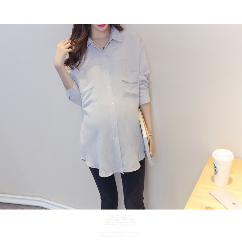 Áo Bầu Xinh Sơ Mi Bầu Xinh AB173