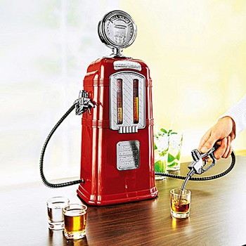 Bình rót rượu cây xăng V.3 2 vòi (màu đỏ, chứa 1080ml) - Winz.vn