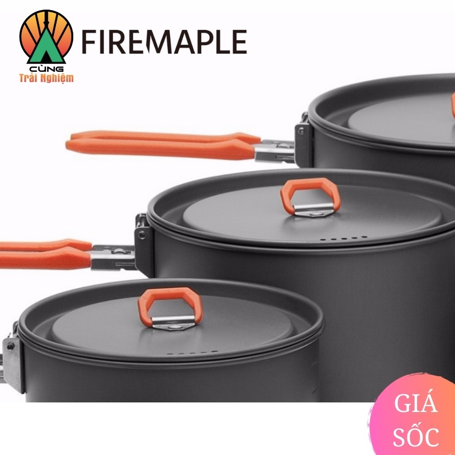 COMBO Nồi Chảo Nấu Ăn 4 Trong 1 Fire Maple FEAST 5 Gọn Nhẹ Chuyên Dụng Cho Du Lịch, Dã Ngoại Cắm Trại