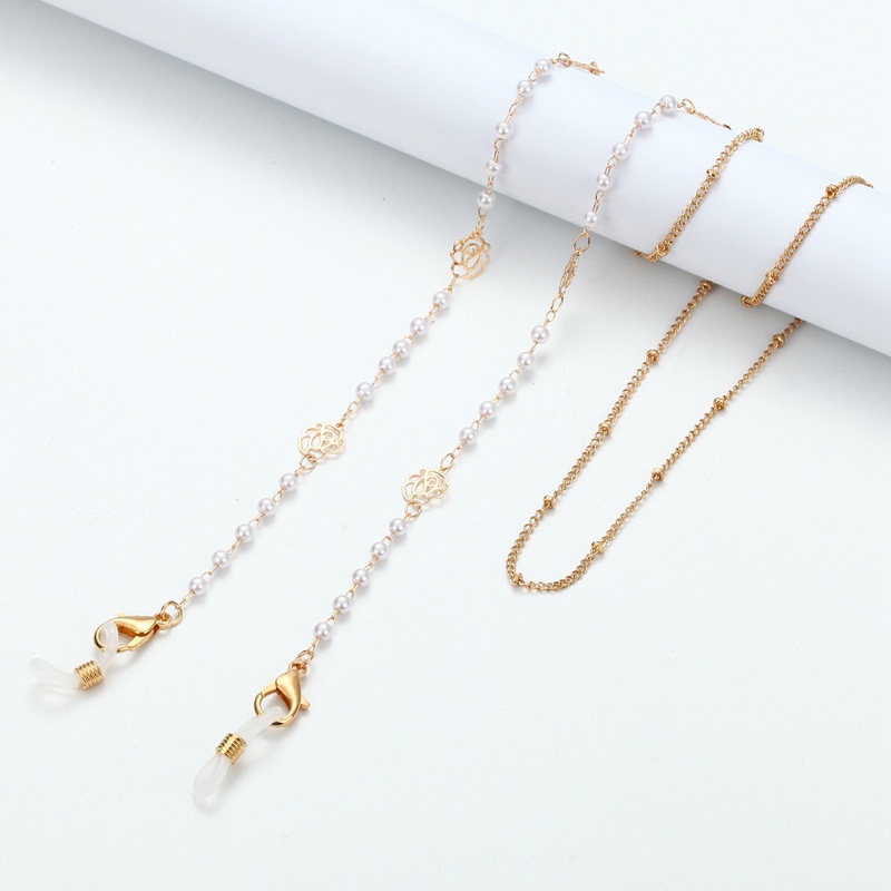 Dây Đeo Kính Mát Đính Ngọc Trai Giả Thời Trang Dành Cho Nữ