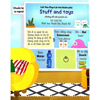 Sách Tương Tác - Lift-The-Flap- Lật mở khám phá - Stuff and toys - Những đồ vật quanh em Gigabook