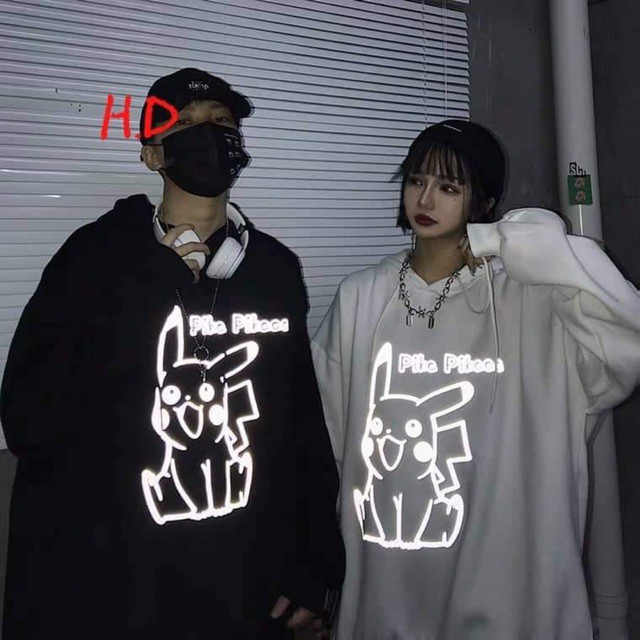 [Mã WASTHOT giảm 15K đơn bất kì] Áo hoodie mèo tai dài phản quang HĐ12