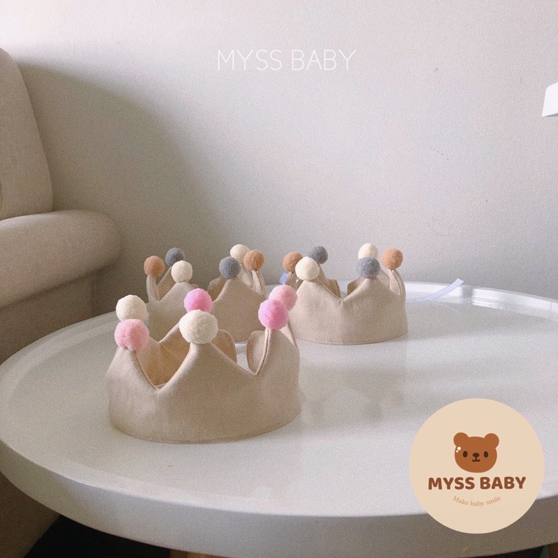 Vương miện cho bé Myss Baby băng đô bé trai bé gái