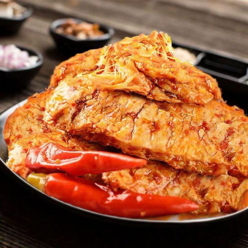 Đậu phụ xốt cay - Đậu hũ thối xốt cay Tứ xuyên ăn chay được sét 5 gói dùng thử