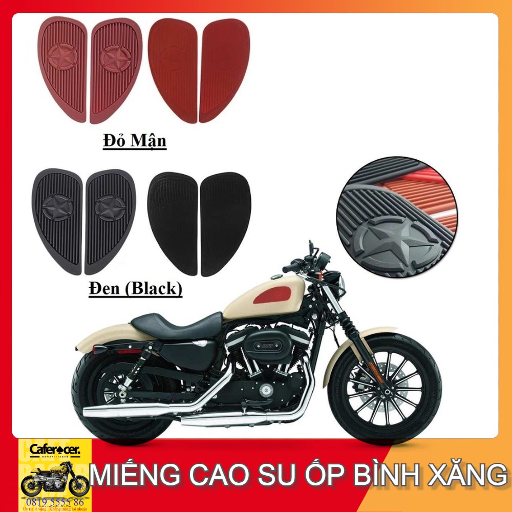 MIẾNG CAOSU TRANG TRÍ ỐP BÌNH XĂNG LỚN, BÌNH XĂNG NHỎ CÁC DÒNG XE CLASSIC, ĐỘ CAFE RACER, TRACKER