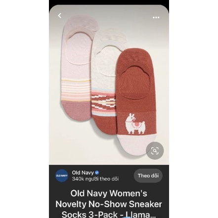 Tất  Old navy nam nữ lười bàn - mắt cá chân kháng khuẩn khử mùi thoáng khí
